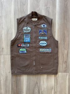 Holloman patched canvas vest