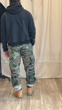 Mixed camo cargo pants
