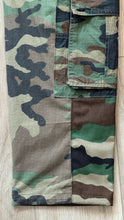 Mixed camo cargo pants