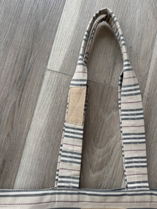 Vintage Burberry textile tote bag