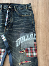 Holloman patched jeans