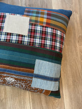 patch work mixed textile pillow set