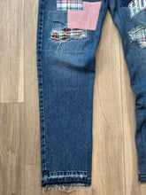 Holloman patched jeans (med blue)