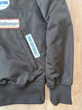 Holloman patched satin bomber