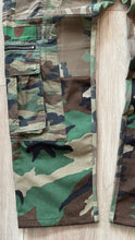 Mixed camo cargo pants