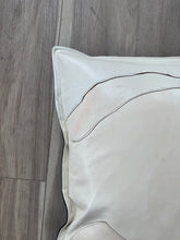 Leather abstract pillows