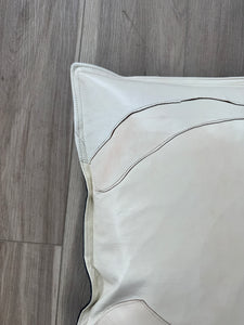 Leather abstract pillows