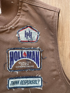Holloman patched canvas vest