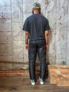 Patch work diamond quilted pants (black) 1 of 1