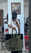 Custom shelter half tent tote bag