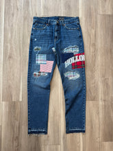 Holloman patched jeans (med blue)