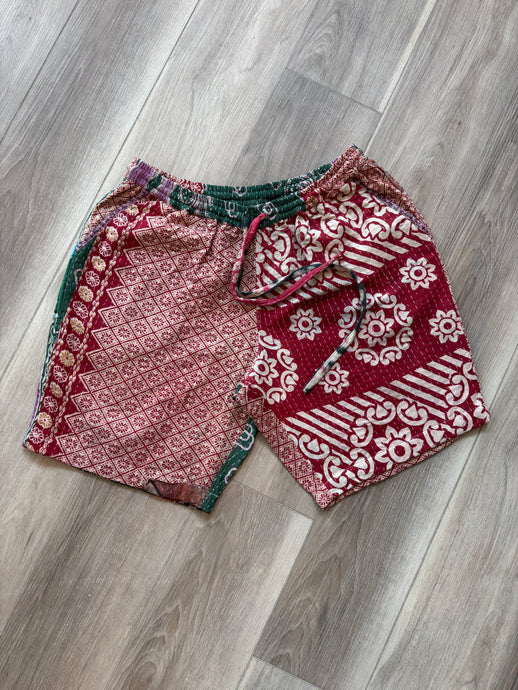 Custom vintage textile shorts (x-large)