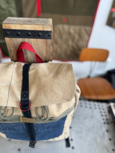 Vintage cotton canvas rucksack