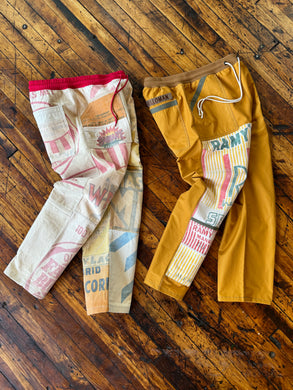 Vintage feed sack pants