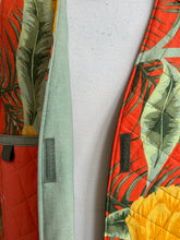 Quilted floral vest