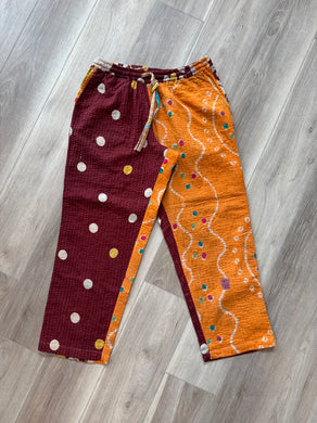 Custom vintage textile easy pants (medium)