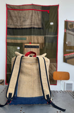 Vintage cotton canvas rucksack