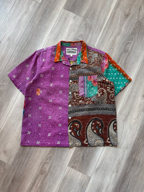 Patch work camp shirt (large)