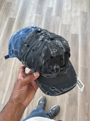 Distressed 6 panel cap