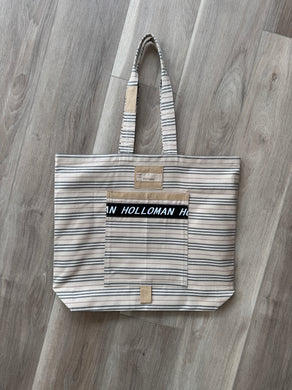 Vintage Burberry textile tote bag