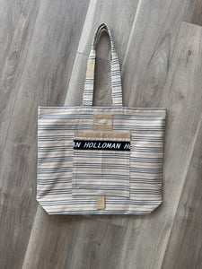 Vintage Burberry textile tote bag