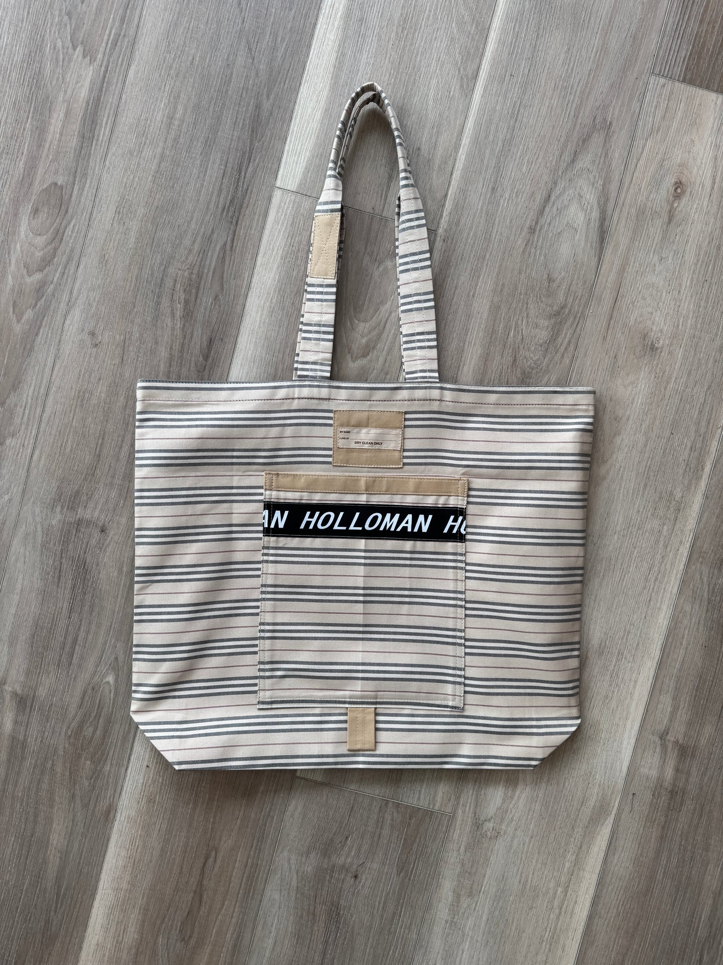 Vintage Burberry textile tote bag