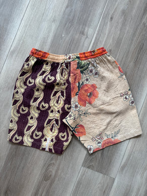 Custom vintage textile shorts (medium)