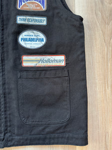 Holloman patched canvas vest