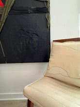 Leather abstract pillows