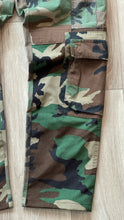 Mixed camo cargo pants