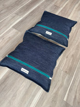 Leather abstract pillows