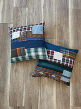 patch work mixed textile pillow set