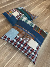 patch work mixed textile pillow set