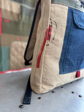 Vintage cotton canvas rucksack