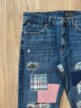 Holloman patched jeans (med blue)