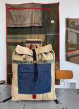 Vintage cotton canvas rucksack
