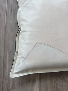 Leather abstract pillows