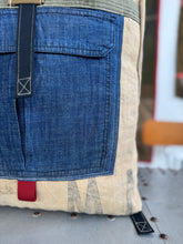Vintage cotton canvas rucksack