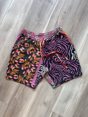 Custom vintage textile shorts (small)