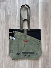 Custom shelter half tent tote bag