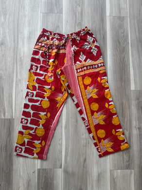 Custom vintage textile  easy pants (large)