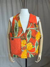 Quilted floral vest