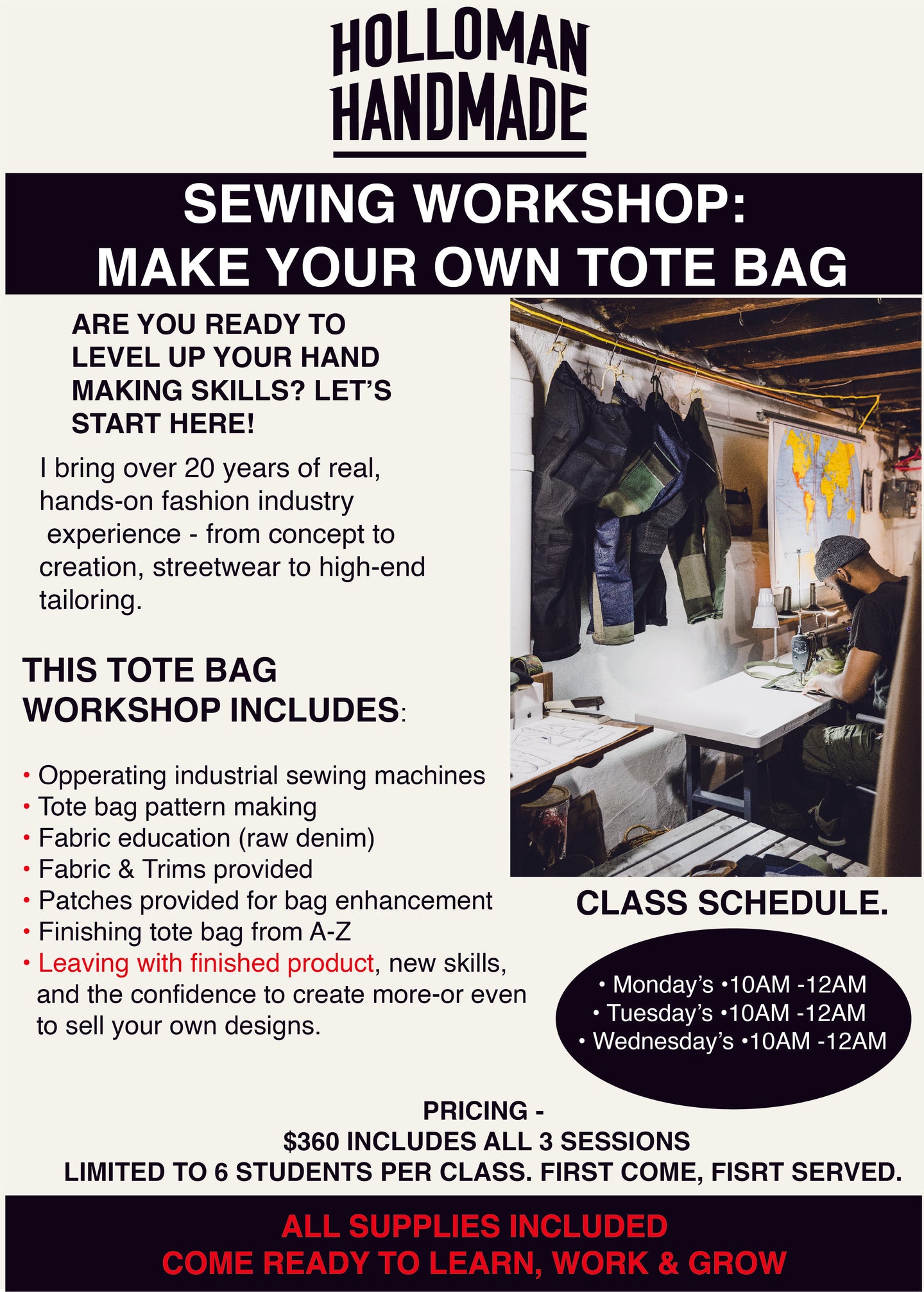 HH sewing workshop