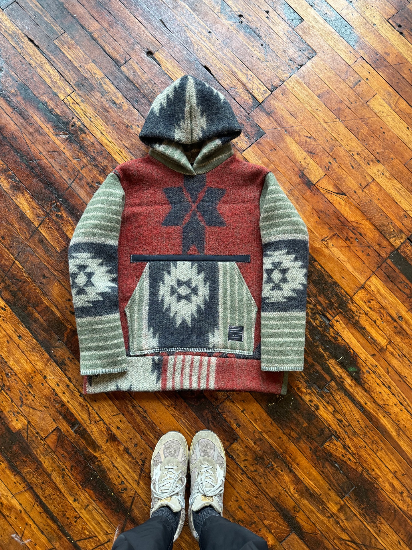 Wool Aztec hoodie  1 of 1