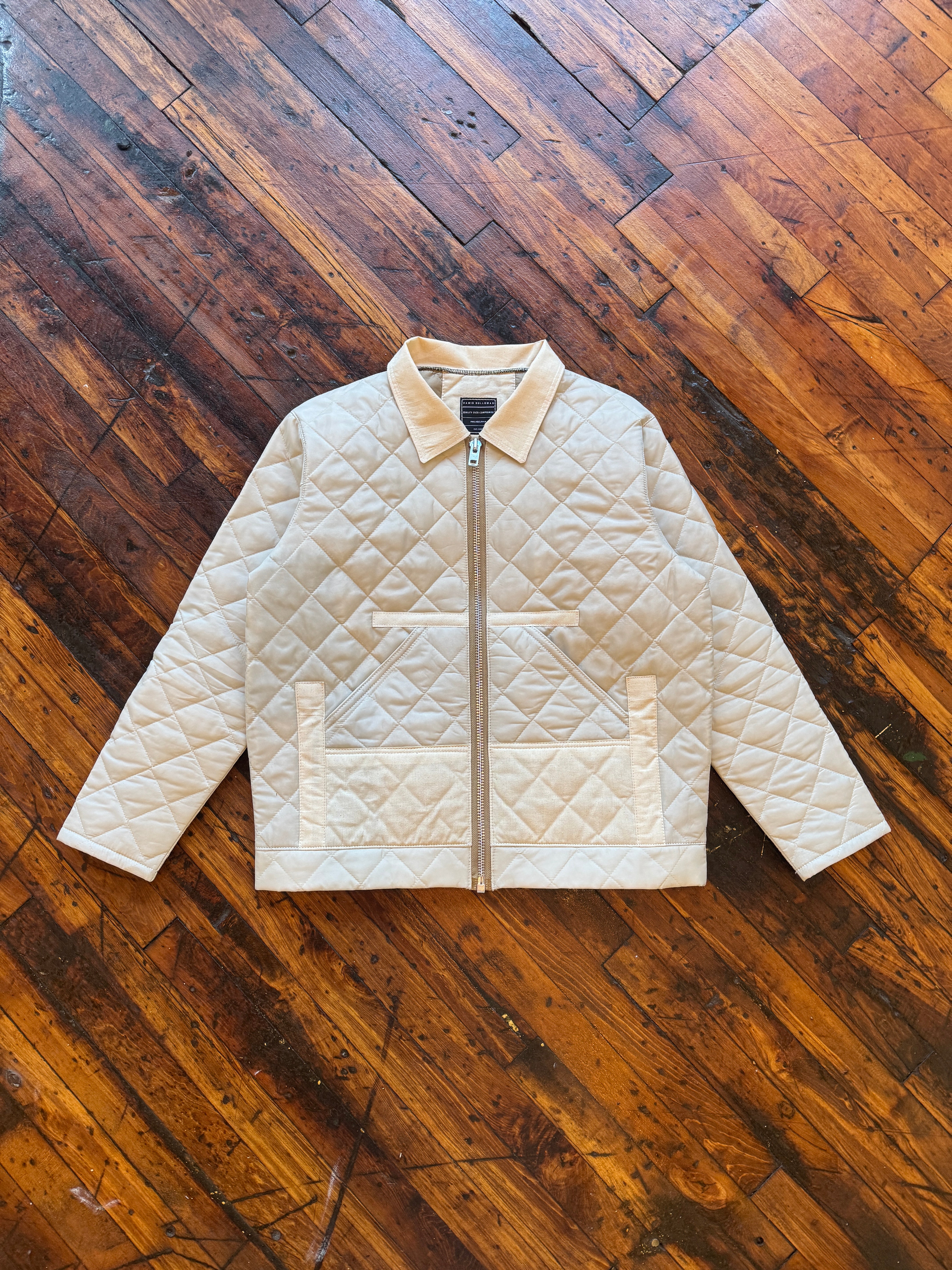 Uzes Diamond-Quilted Padded Linen Jacket ★関税込 Buy Another Sunday Diamond Quilted Padded Lightweight Jacket