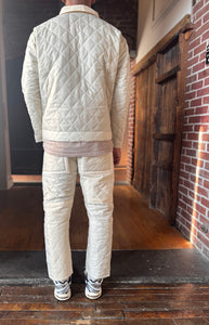 Patch work diamond quilted jacket (off-white) 1 of 1