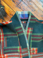 Vintage plaid wool throw jacket 1 of 1