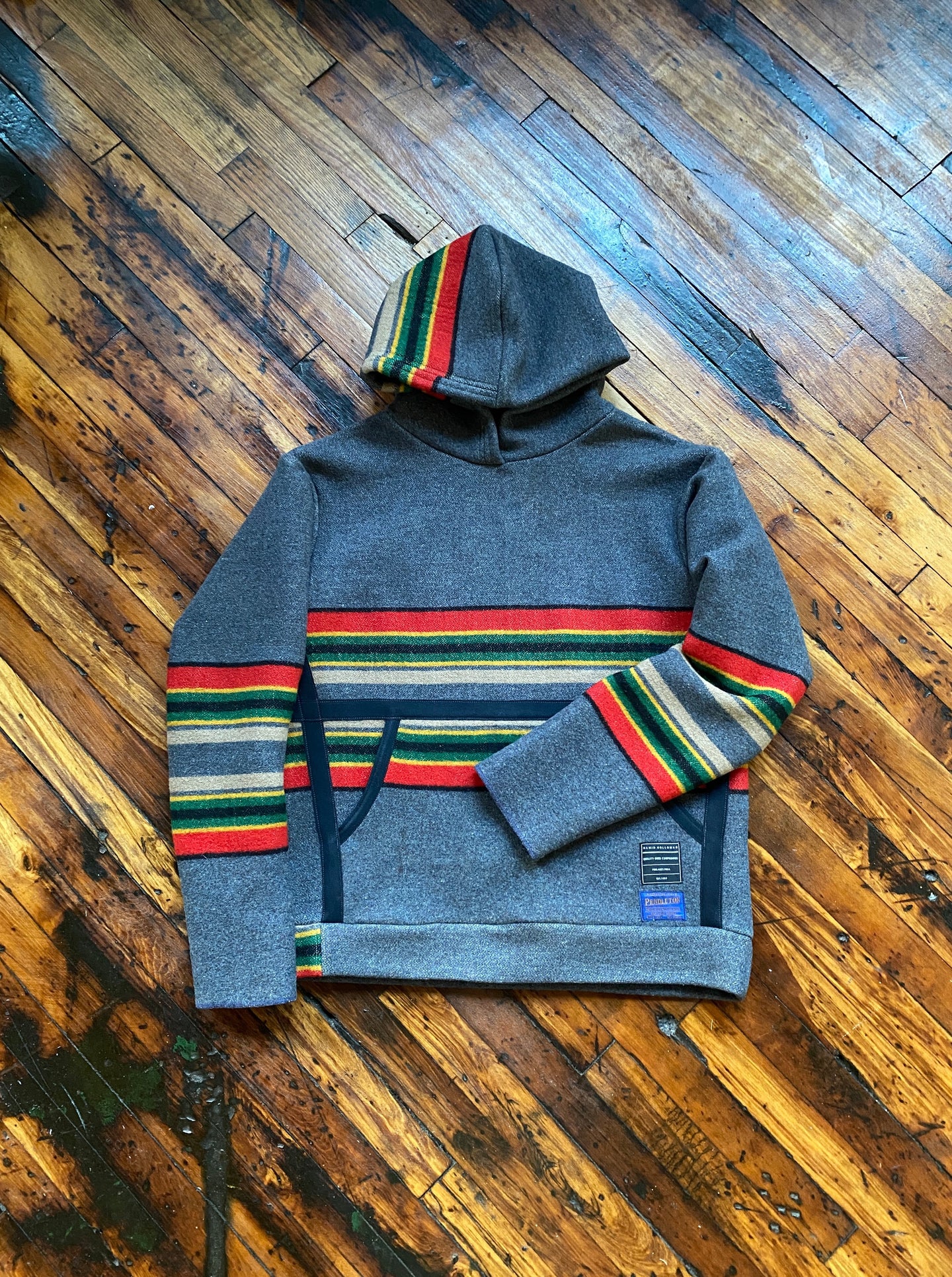 HH Pendleton stripe wool hoodie 1 of 1
