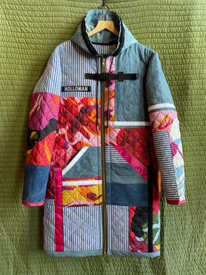 Hooded patchwork floral jacket 1 of 1