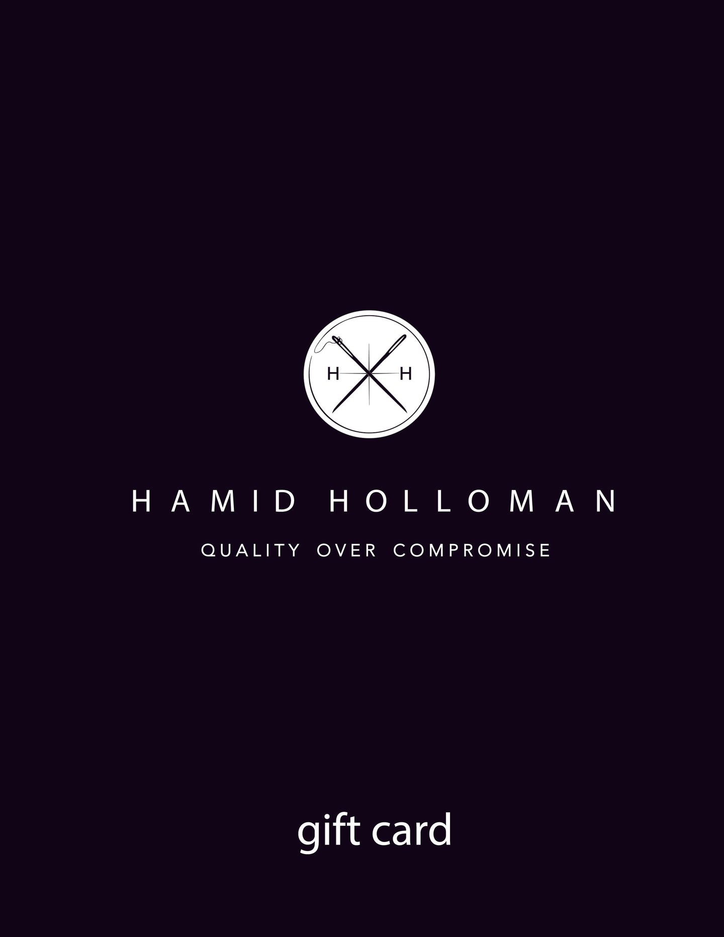 HOLLOMAN gift card